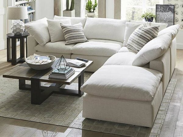 White sectional