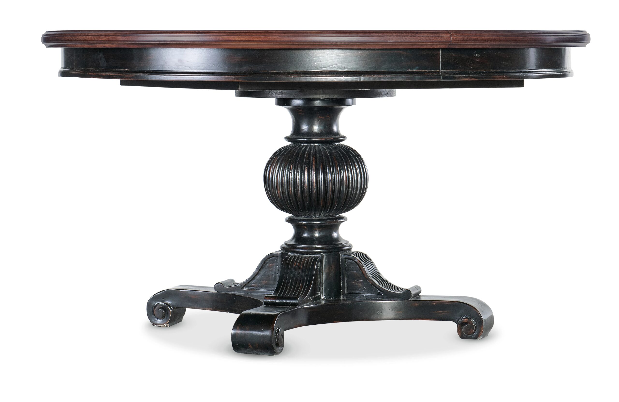 15816fcdcad20338d8aa9e0b8a1d7a7b Charleston Round Pedestal Dining Table with 1-20in Leaf - Image 1