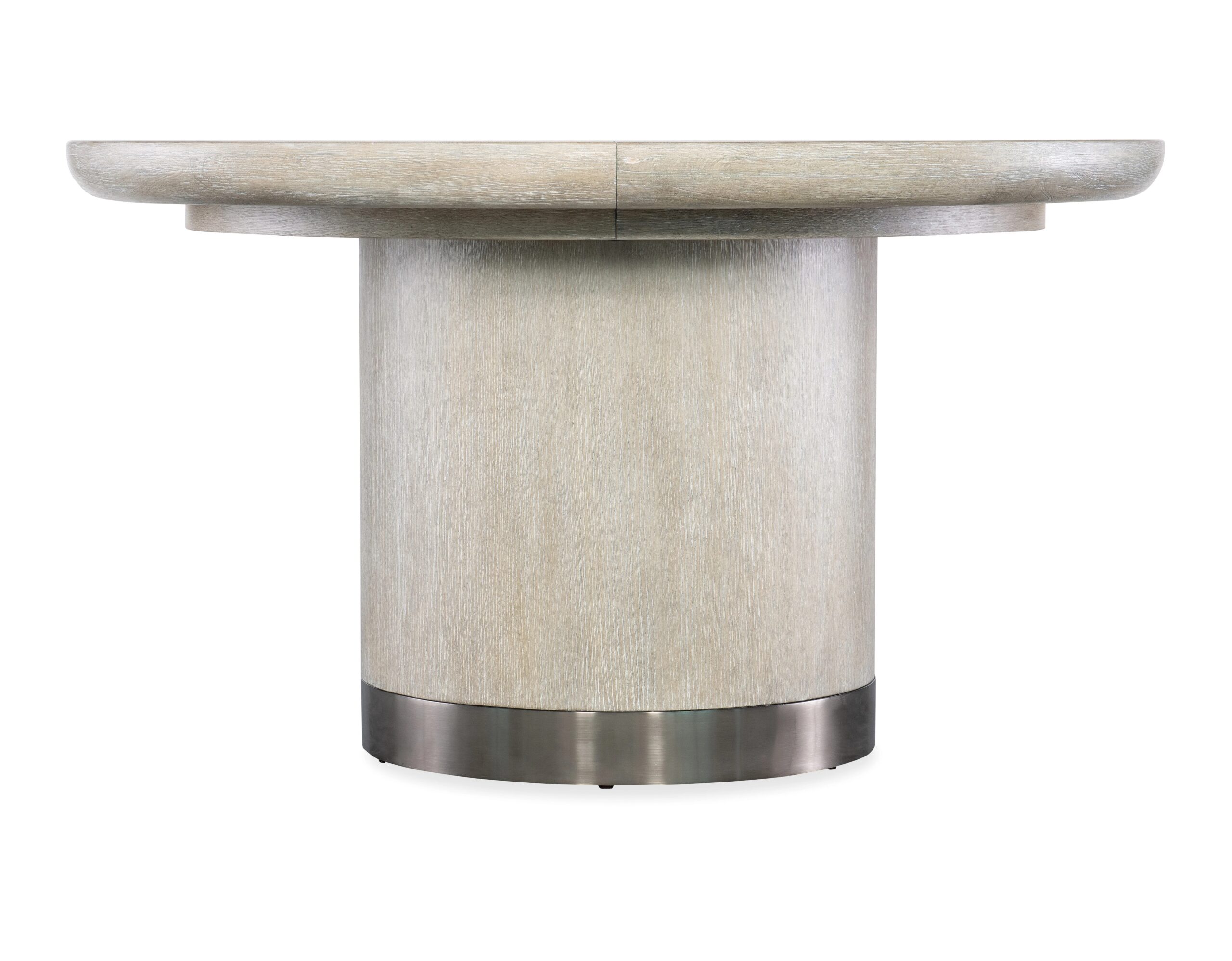 24bf0b64371de2b36b5bf53432829a50 Modern Mood Round Dining Table with 1-18in Leaf - Image 1