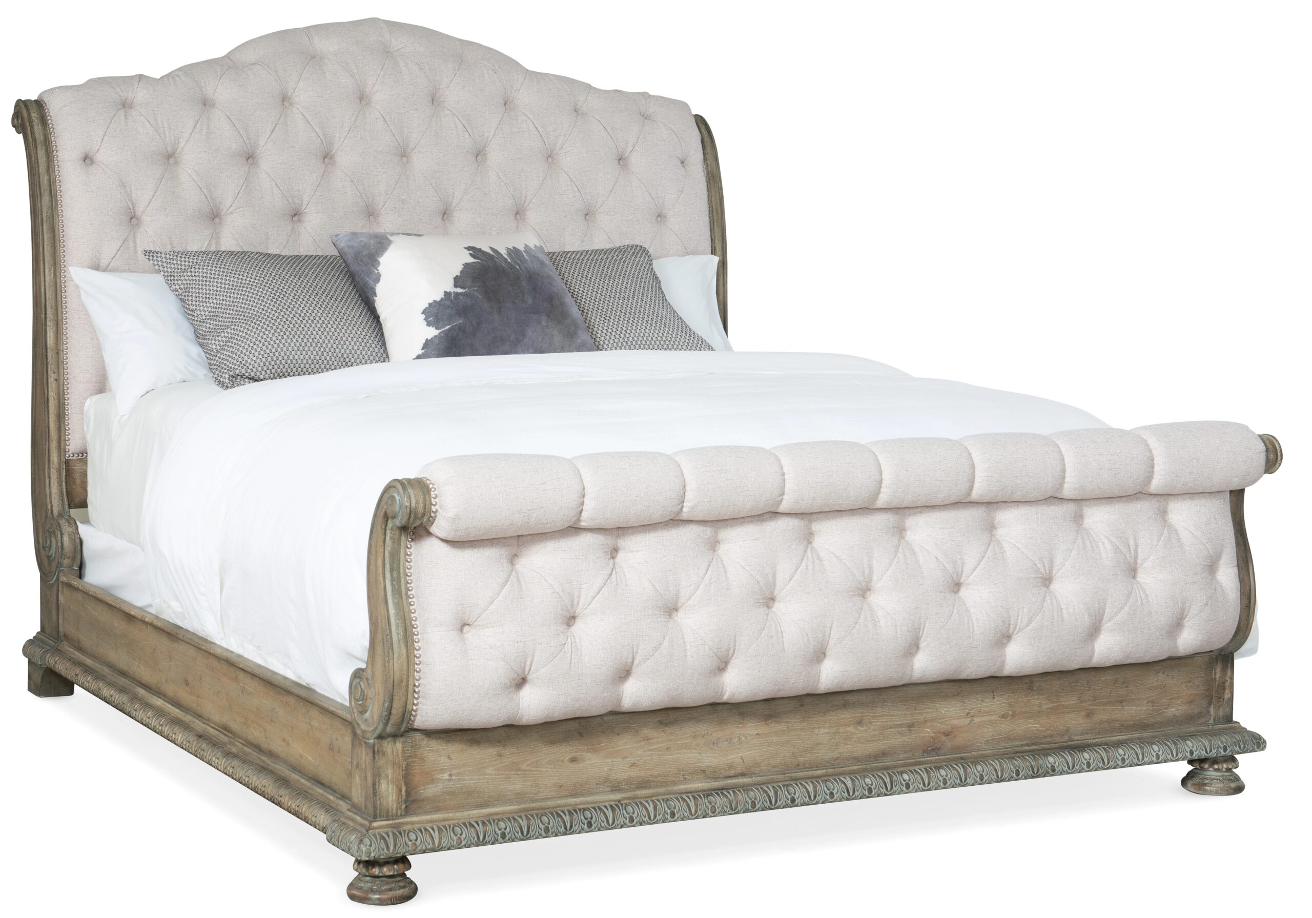 53fa29b277db36e29c288cf427ed6a35 Castella California King Tufted Bed - Image 1