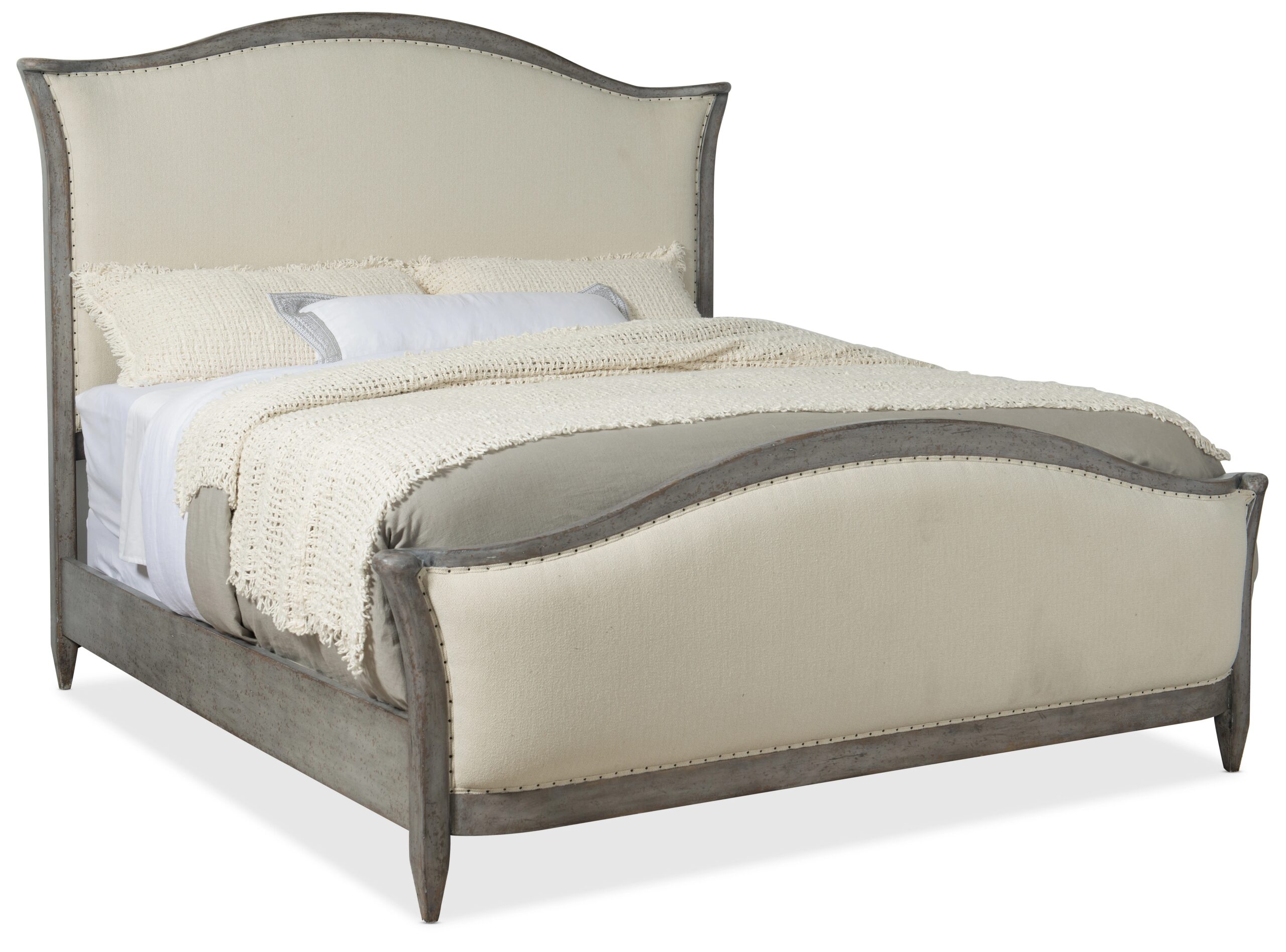 92f10360cda920362b98fc28515874c4 Ciao Bella King Upholstered Bed- Speckled Gray - Image 1