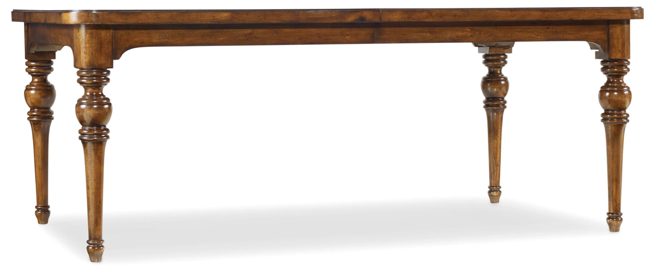 b1a1b059ff1074c099d914e10ec86c96 Tynecastle Rectangle Leg Dining Table with Two 18'' Leaves - Image 1