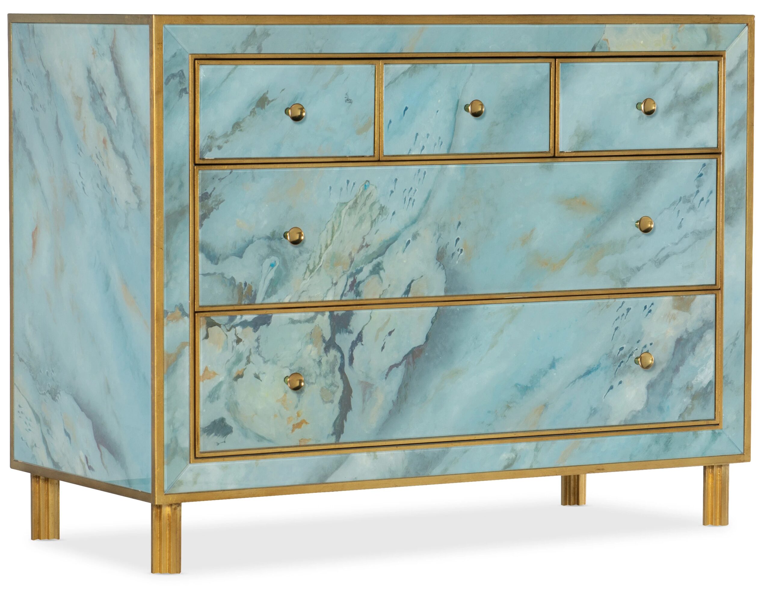 bacde5b1b0f5523c9b54b6a5367256cf Melange Sorrell Five-Drawer Chest - Image 1