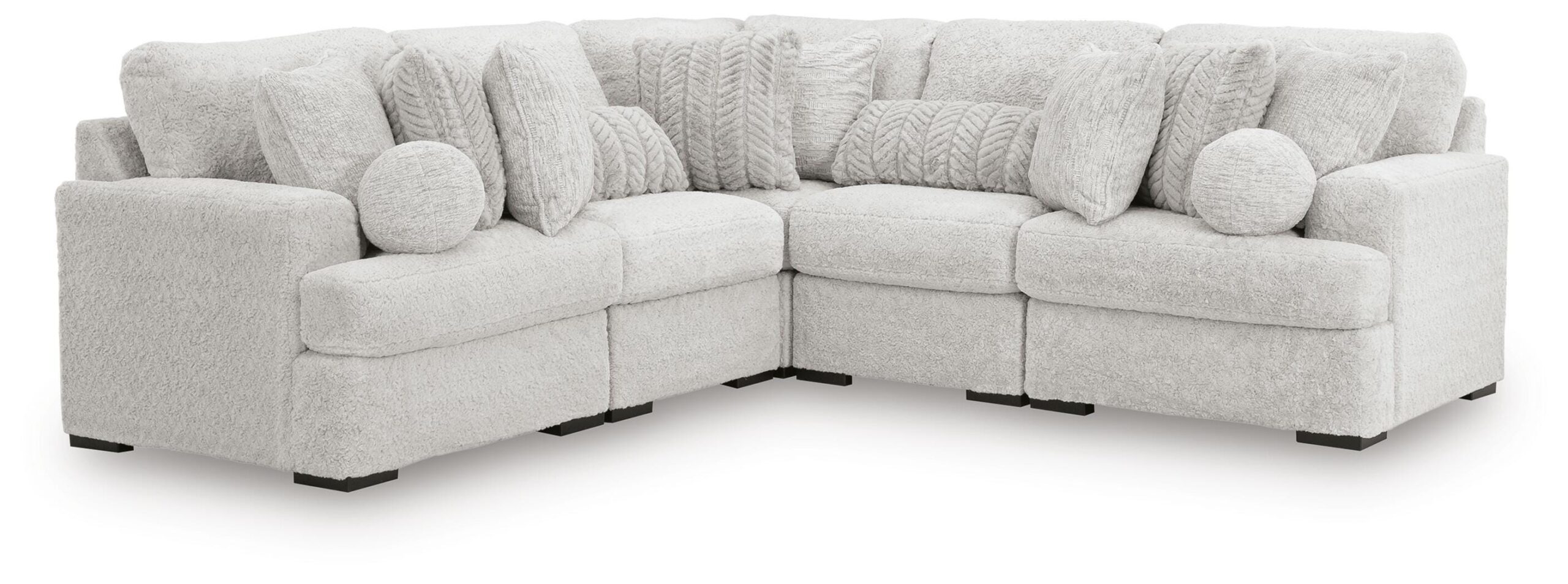 a144f7eb0624ec49d081febf4a1c1d66 Cuddle Plush 5-Piece Sectional - Image 1