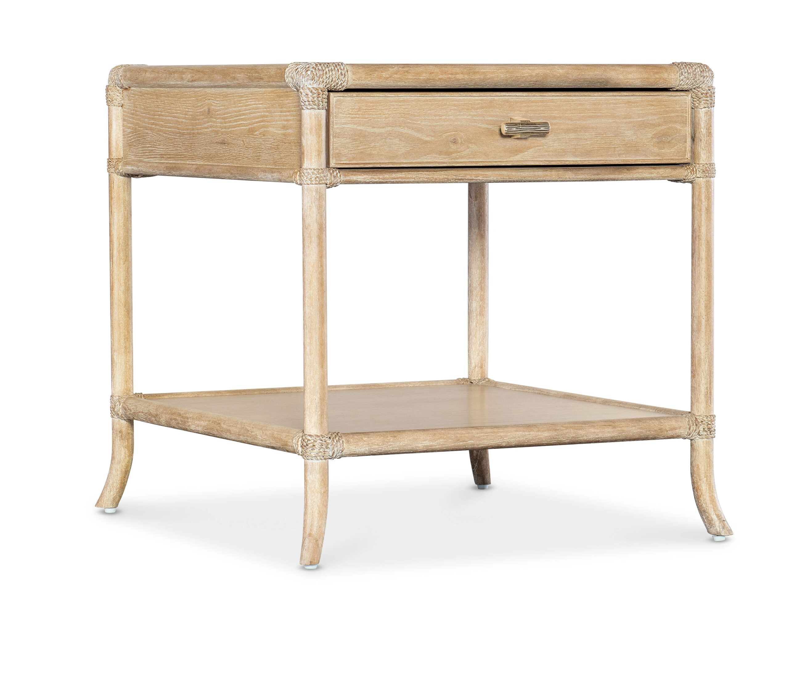0e312ea73c16d9e89ccfc1607f1701ee Retreat Pole Rattan End Table - Image 1