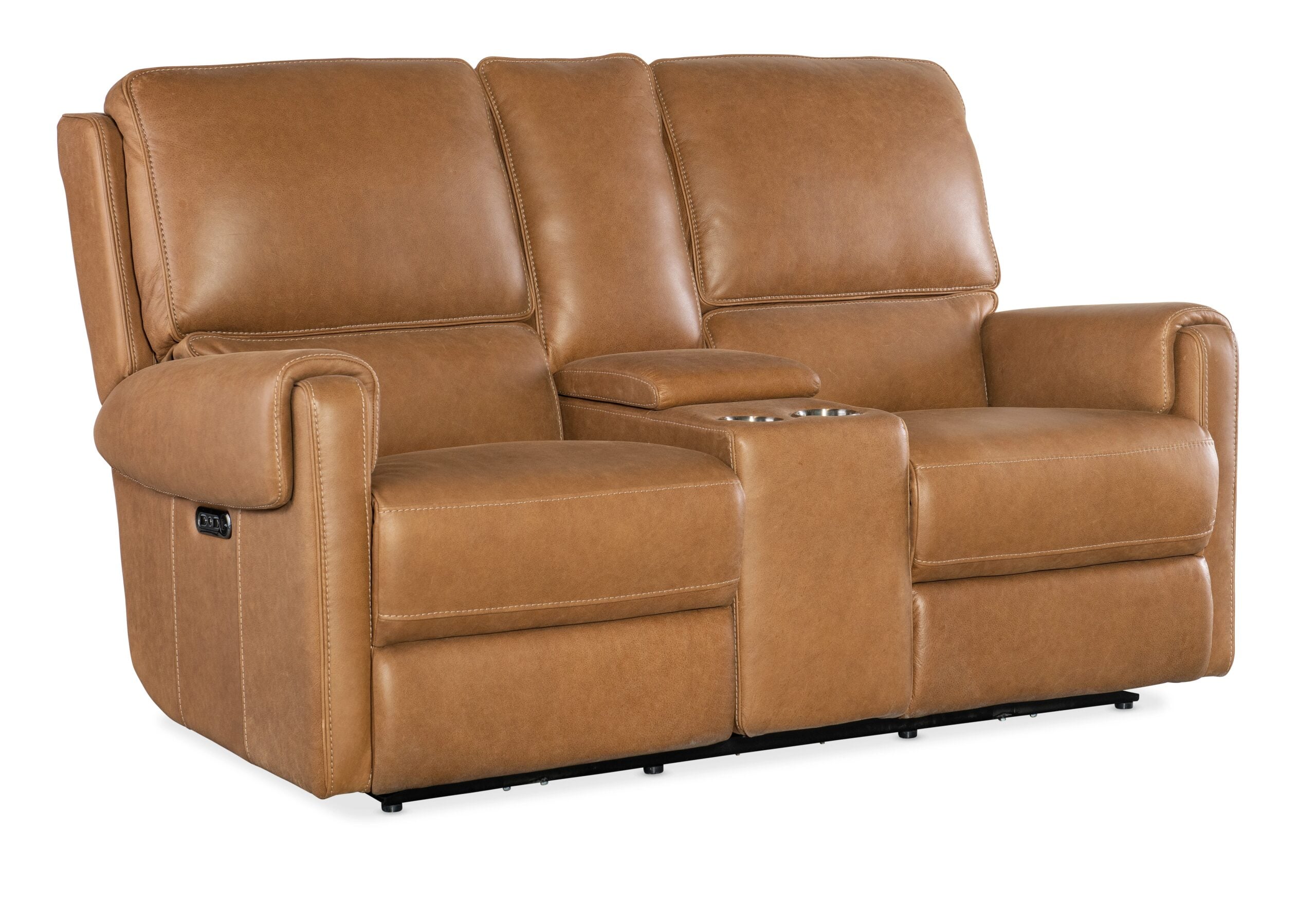 0819107e15f0aa064894455f4d1d302e Somers Console Loveseat with Power Recline & Power Headrest - Image 1