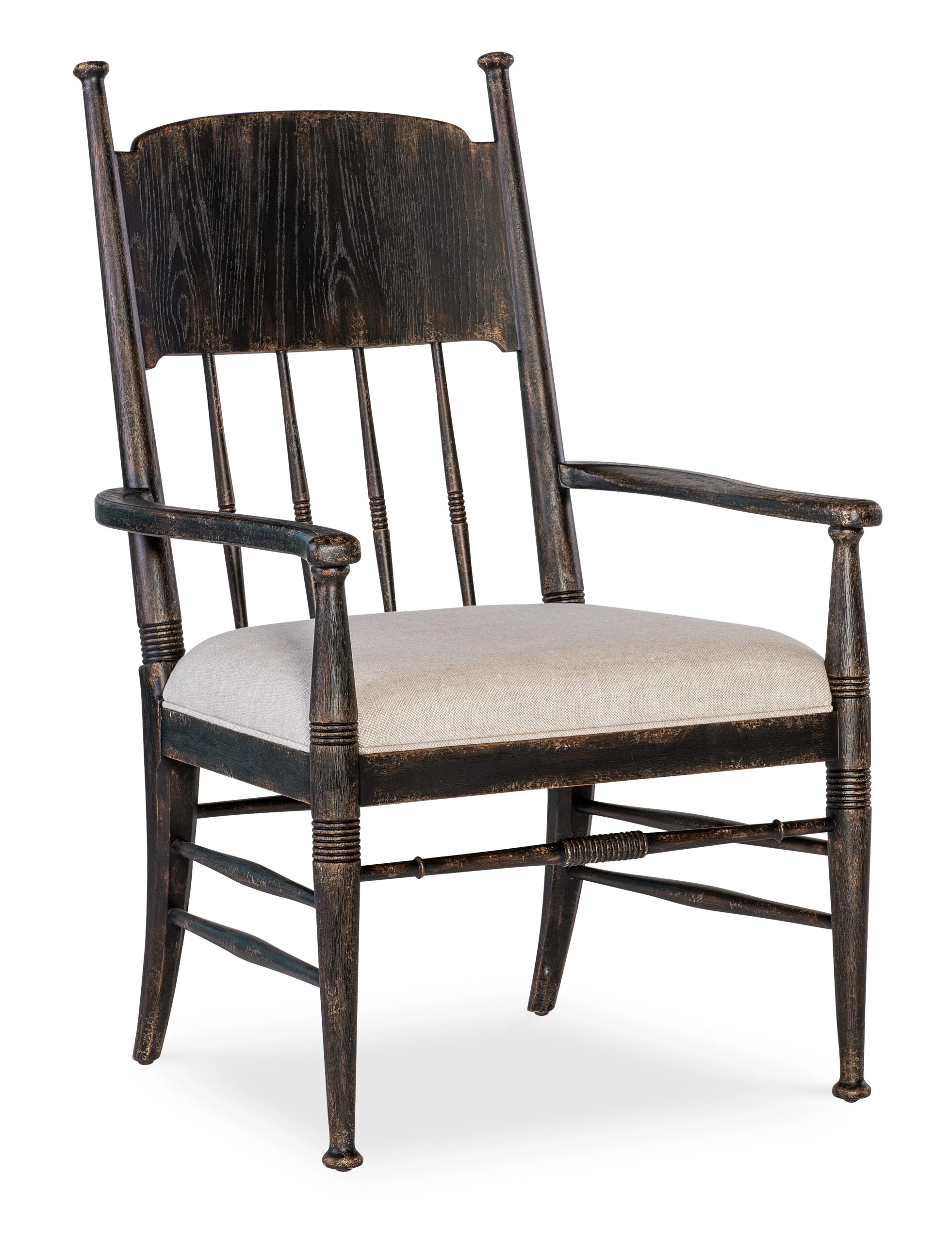 9325f5d5f0501080bf5824b42c64bc6c Americana Upholstered Seat Arm Chair - Image 1